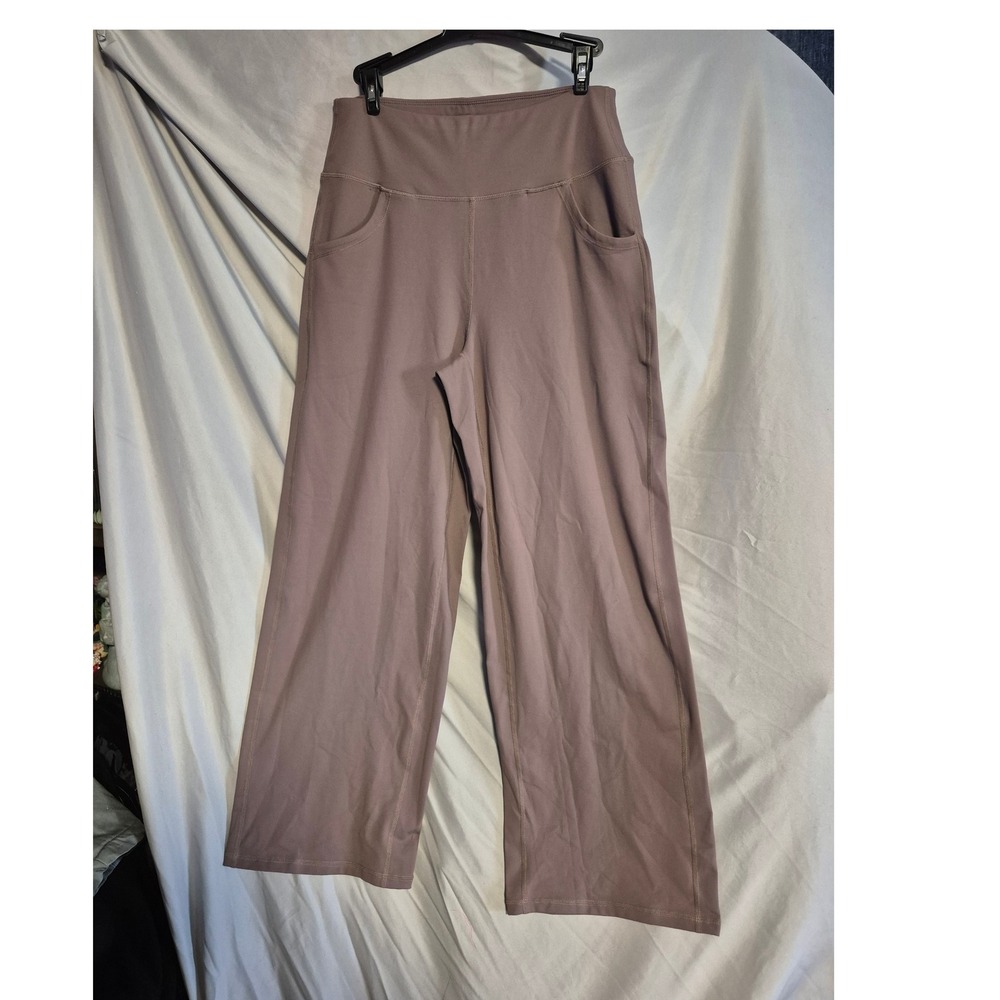 PROMOVER Wide Leg Yoga Pants Lounge‎ Trousers With Pockets Womens Medium